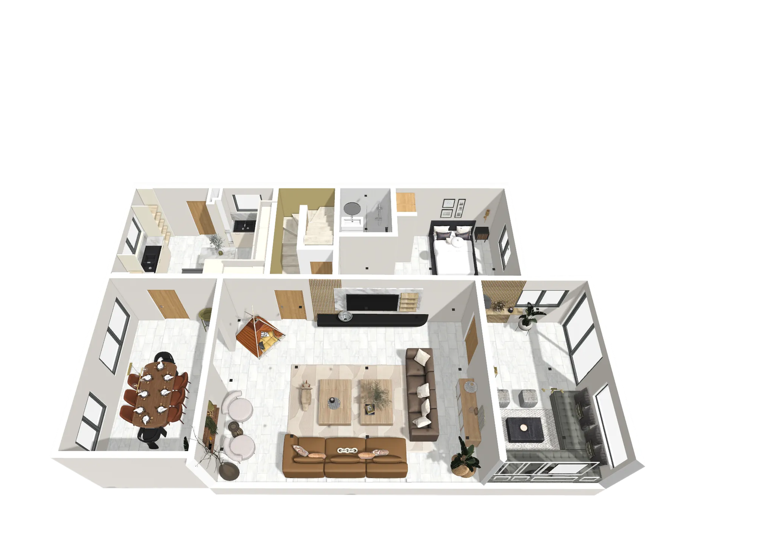 Modélisation 3D — Voir pour croire — et convaincre. Visualisez votre espace en 3D 4K avant tout passage à l'action.